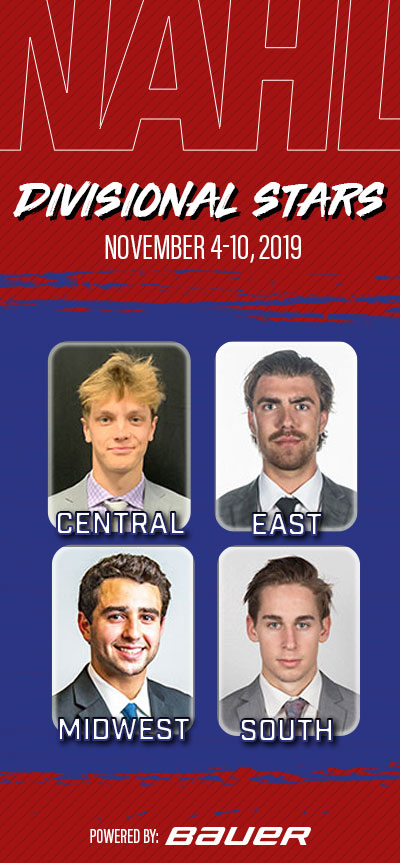 NAHL announces Bauer Hockey Stars of the Week