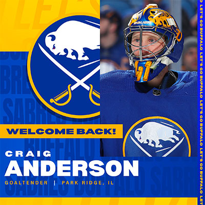 Buffalo Sabres still need goaltender help despite re-signing Anderson